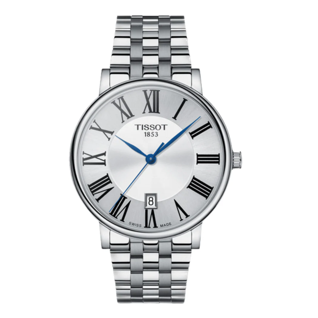 Tissot Carson Premium Silver Stainless Steel Silver Dial Quartz Watch for Men's - T122.410.11.033.00