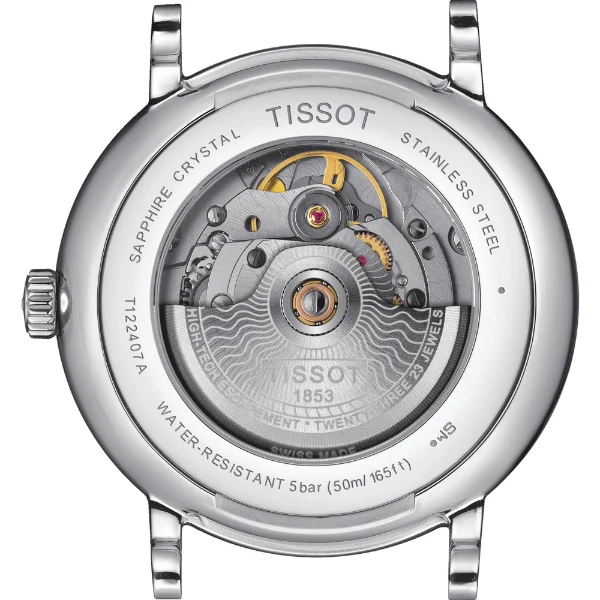 Tissot Carson Premium Silver Stainless Steel Silver Dial Quartz Watch for Men's - T122.410.11.033.00 - Image 3