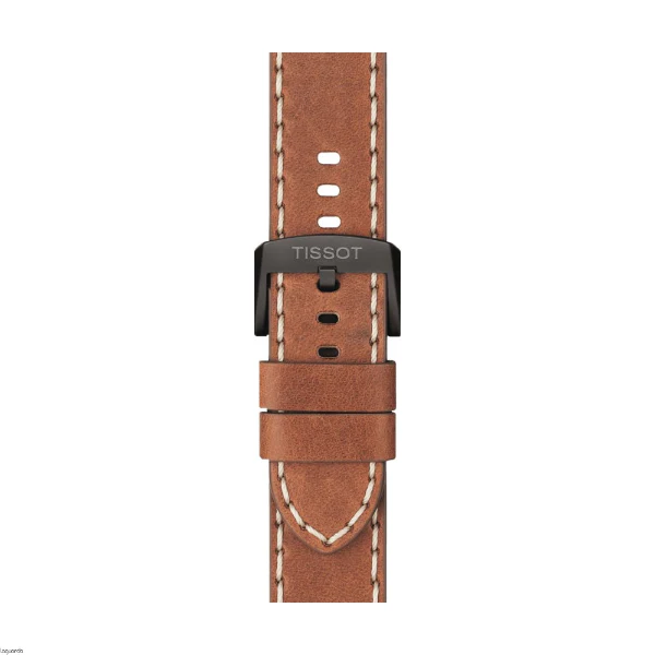 Tissot Chrono XL Beige Leather Black Dial Quartz Watch for Men's- T 116.617.36.057.00 - Image 3