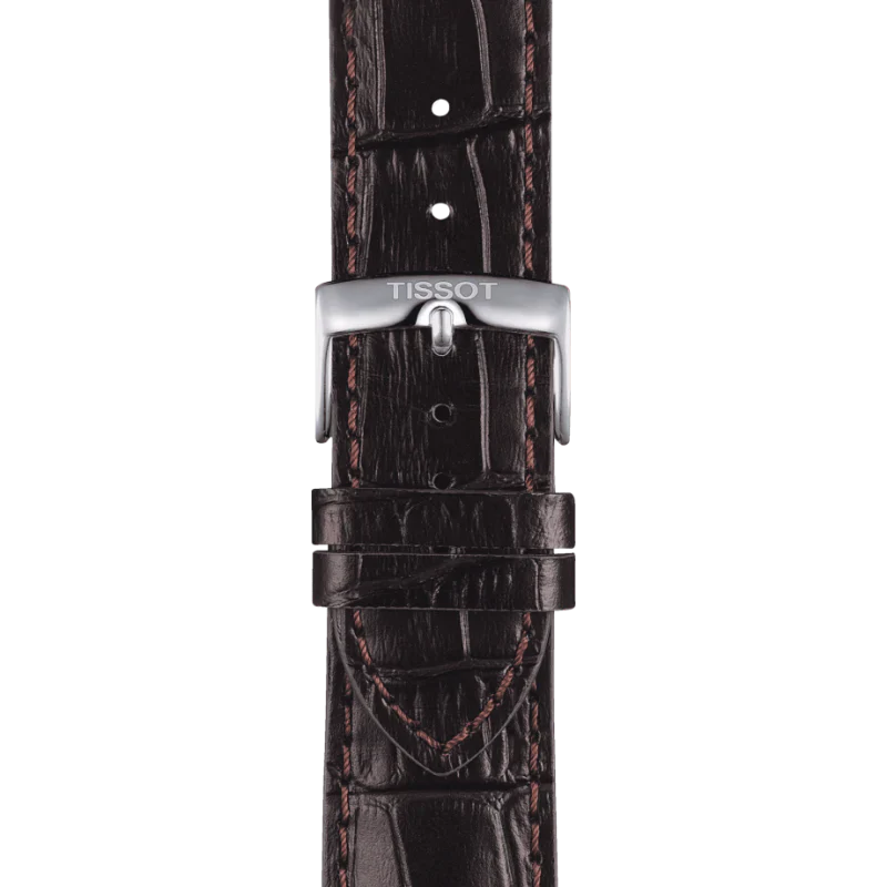 Tissot Chrono XL Classic Brown Leather Strap Brown Dial Chronograph Quartz Watch for Gents - T116.617.16.297.00 - Image 3