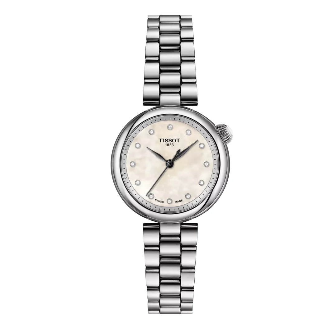 Tissot Classic Contemporary Silver Stainless Steel White mother-of-pearl Dial Quartz Watch for Ladies - T152.010.11.116.00