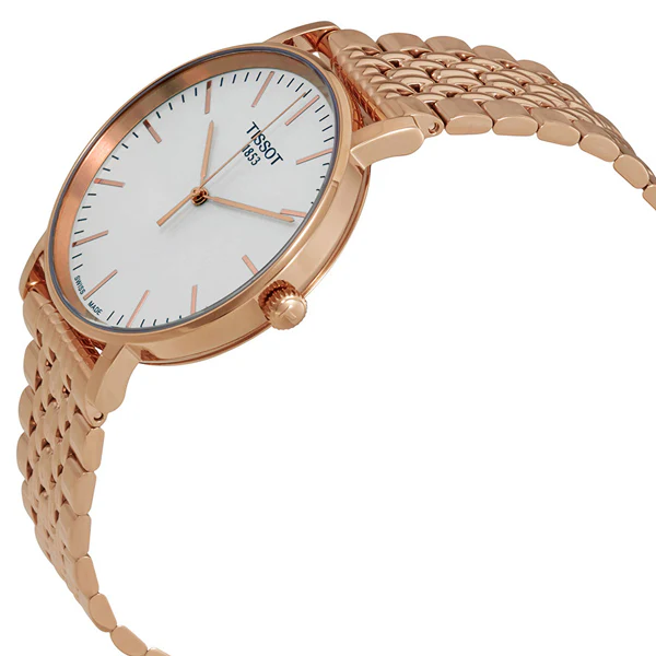 Tissot everytime Medium Rose Stainless Steel White Dial Quartz Watch for Unisex - T-1094103303100 - Image 2
