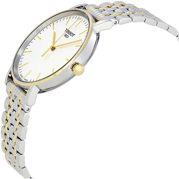 Tissot everytime Medium Two-tone Stainless Steel White Dial Quartz Watch for Unisex - T-1094102203100 - Image 2
