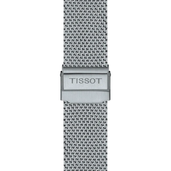Tissot everytime Silver Mesh Bracelet Green Dial Quartz Watch for Men's - T143.410.11.091.00 - Image 2