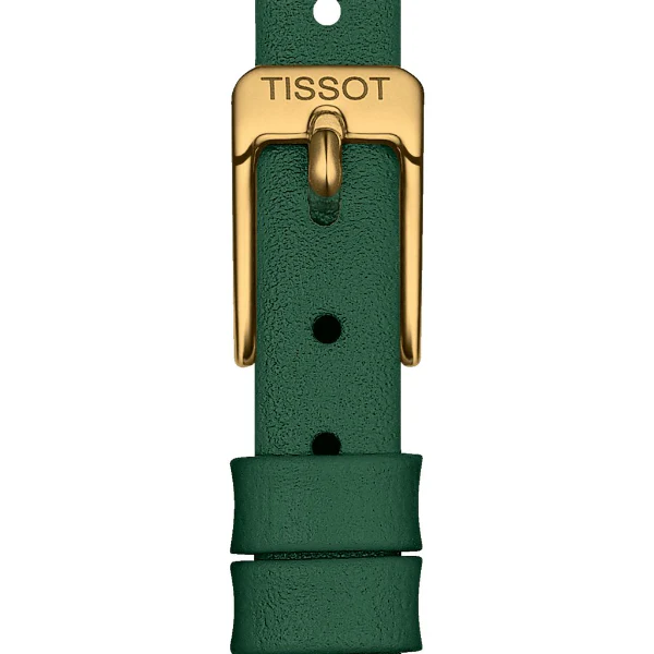 Tissot Lovely Green Leather Strap Green Dial Quartz Watch for Ladies - T140.009.36.091.00 - Image 2