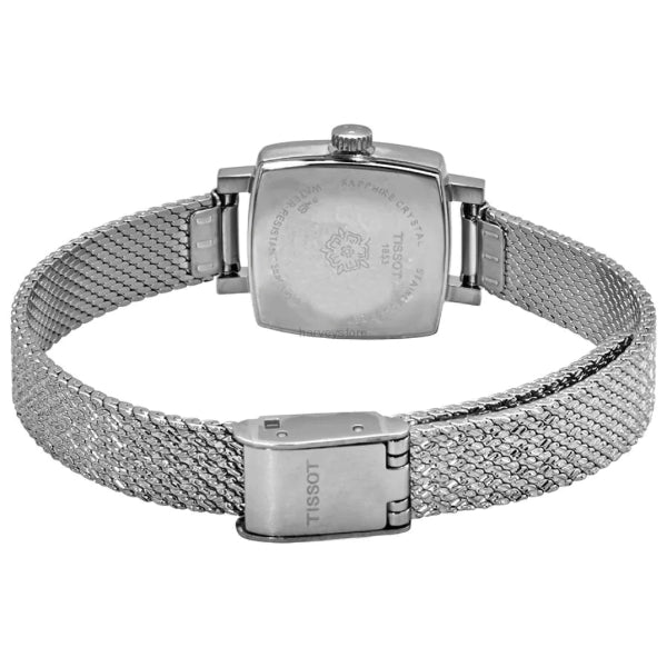 Tissot Lovely Square Silver Mesh Bracelet Silver Dial Quartz Watch for Ladies - T058.109.11.036.00 - Image 2