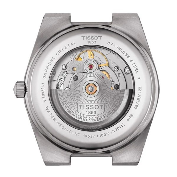 Tissot PRX Powermatic 80 Silver Stainless Steel Black Dial Automatic Watch for Men's - T137.407.11.051.00 - Image 2
