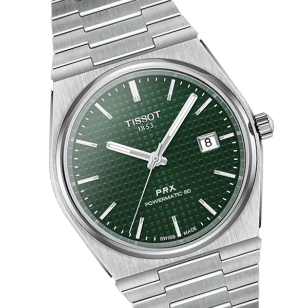 Tissot PRX Powermatic 80 Silver Stainless Steel Green Dial Automatic Watch for Gents - T137.407.11.091.00 - Image 2