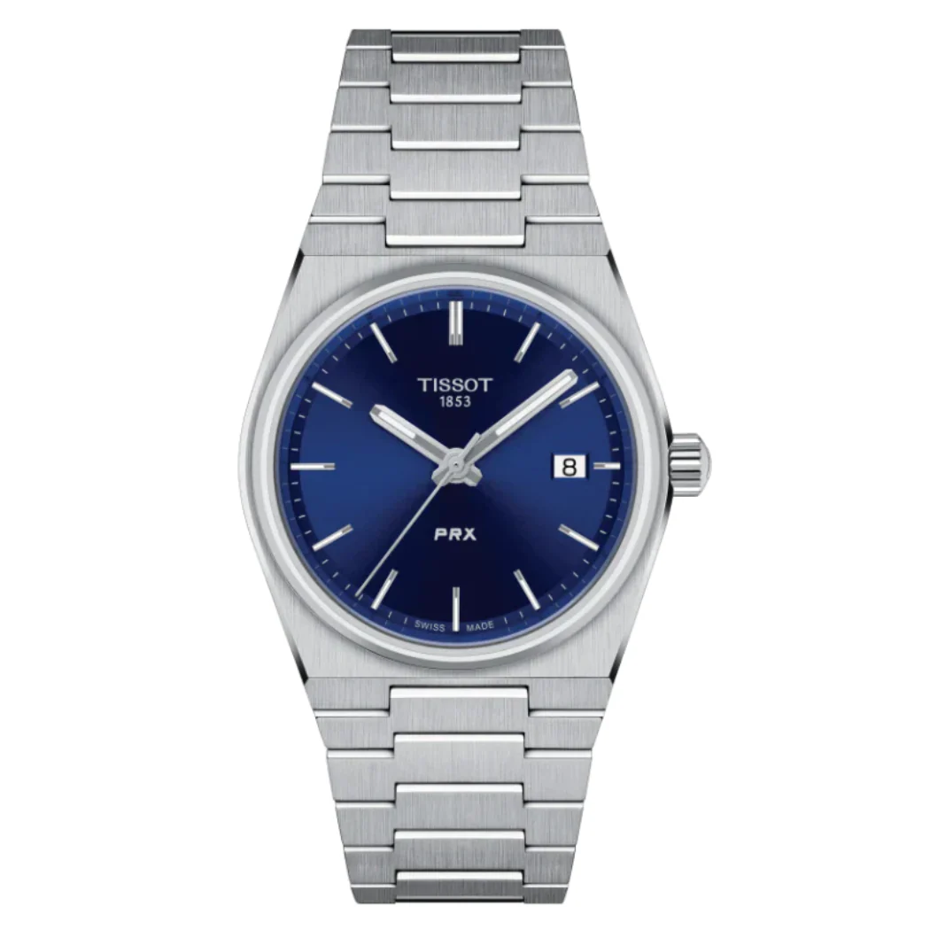 Tissot PRX Silver Stainless Steel Blue Dial Quartz Unisex Watch - T137.210.11.041.00