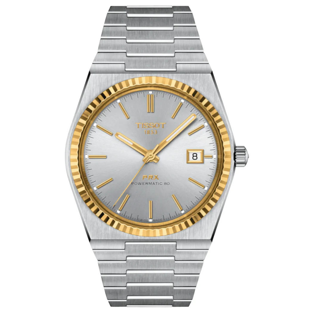 Tissot PRX Silver Stainless Steel Silver Dial Automatic Watch for Gents - T931.407.41.031.01