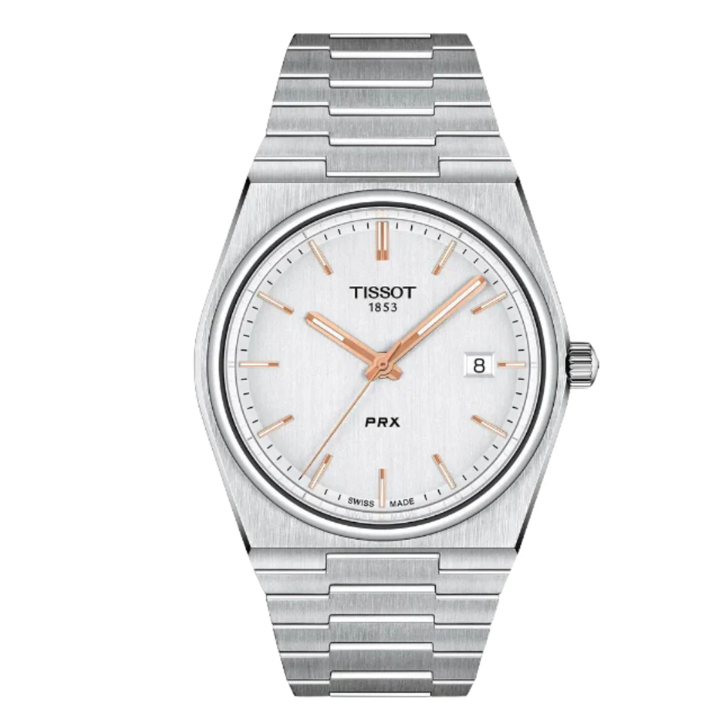 Tissot PRX Silver Stainless Steel Silver Dial Quartz Watch for Men's - T137.410.11.031.00