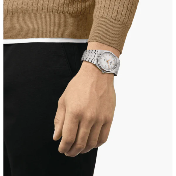 Tissot PRX Silver Stainless Steel Silver Dial Quartz Watch for Men's - T137.410.11.031.00 - Image 3