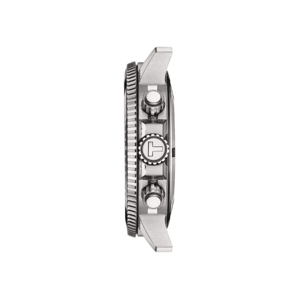 Tissot Seastar 100 Silver Stainless Steel Graded Green Dial Chronograph Quartz Watch for Men's - T120.417.11.091.01 - Image 3