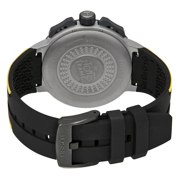Tissot T-Bike Two-tone Silicone Strap Black Dial Quartz Watch for Men's - T111.417.37.441.00 - Image 2