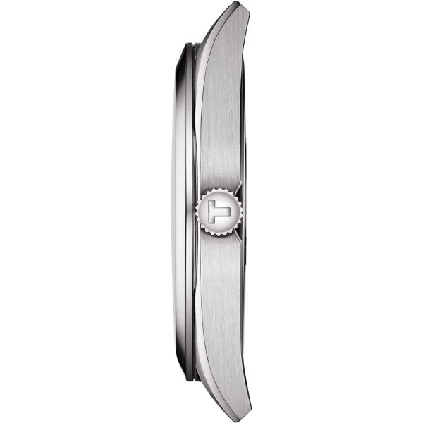 Tissot T-Classic Black Leather Strap Black Dial Quartz Watch for Men's - T127.410.16.051.00 - Image 2