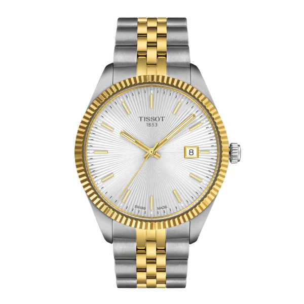 Tissot T-Classic Two-Tone Stainless Steel Silver Dial Quartz Watch for Gents - T156.410.22.031.00