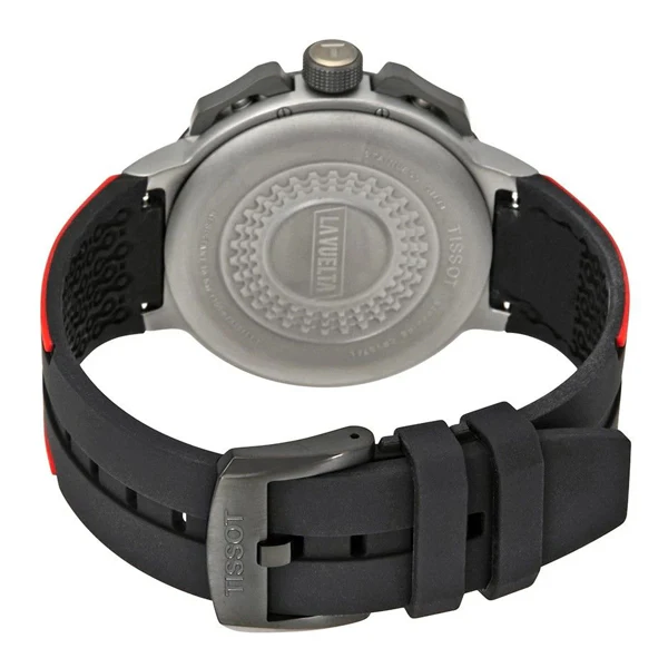 Tissot T-Race Two-tone Silicone Strap Black Dial Quartz Watch for Men's - T111.417.37.441.01 - Image 2