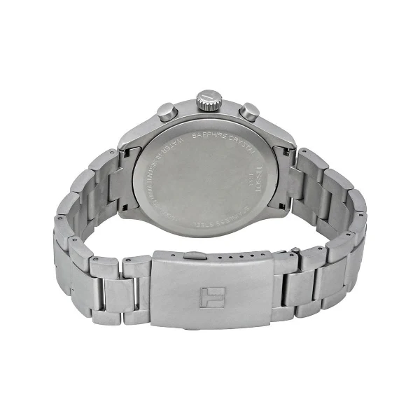 Tissot T-Sport Silver Stainless Steel Blue Dial Chronograph Quartz Watch for Men's - T116.617.11.047.00 - Image 2