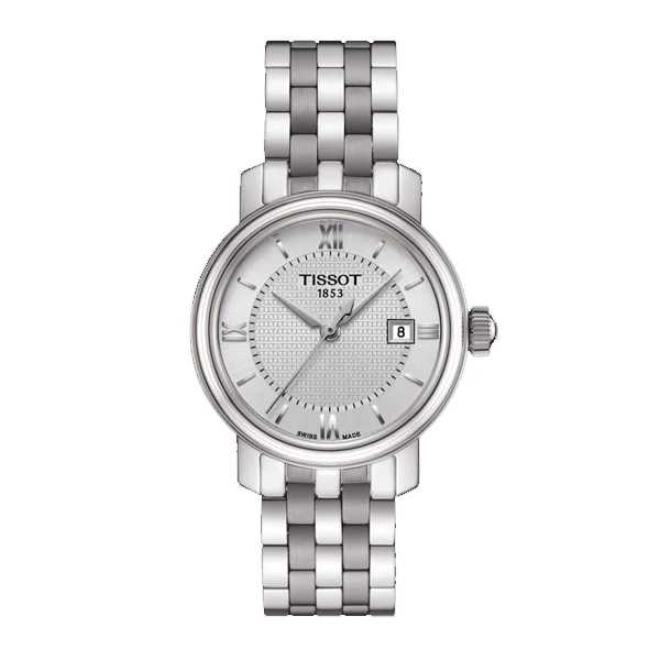 Tissot Bridgeport Two-tone Stainless Steel Mother of pearl Dial Quartz Watch for Ladies - T-0970102211800
