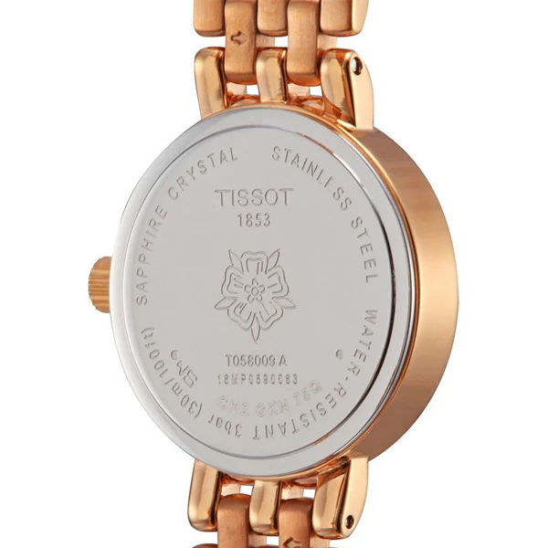 Tissot Lovely rose gold Stainless Steel Mother of pearl Dial Quartz Watch for Ladies - T-0580093311100 - Image 2