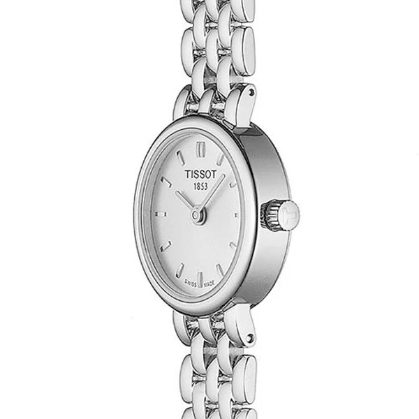 Tissot Lovely Silver Stainless Steel Mother of pearl Dial Quartz Watch for Ladies - T-0580096111600 - Image 2