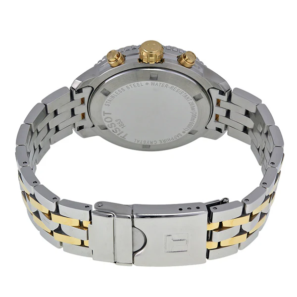 Tissot PRC200 Two-tone Stainless Steel Black Dial Chronograph Quartz Watch for Men's - T-0674172205100 - Image 2