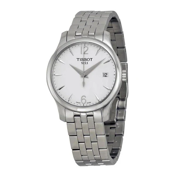 Tissot Tradition Silver Stainless Steel Silver Dial Quartz Watch for Ladies - T-0632101103700
