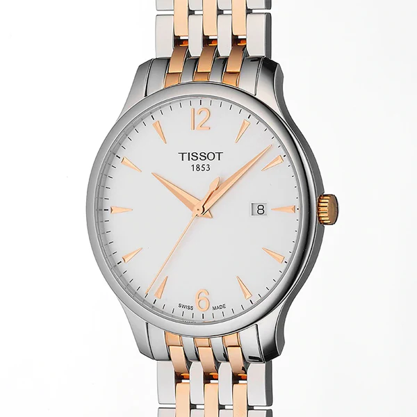Tissot Tradition Two-tone Stainless Steel Silver Dial Quartz Watch for Men's - T-0636102203701 - Image 2