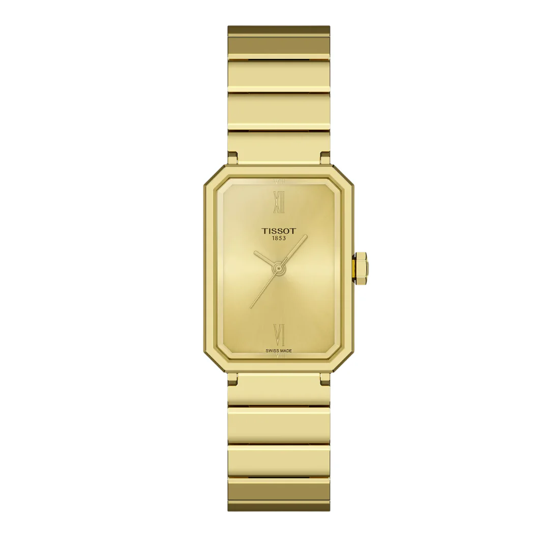 Tissot Yellow Gold Stainless Steel Yellow Gold Dial Quartz Watch for Ladies - Tissot 160. 110. 33. 023. 00