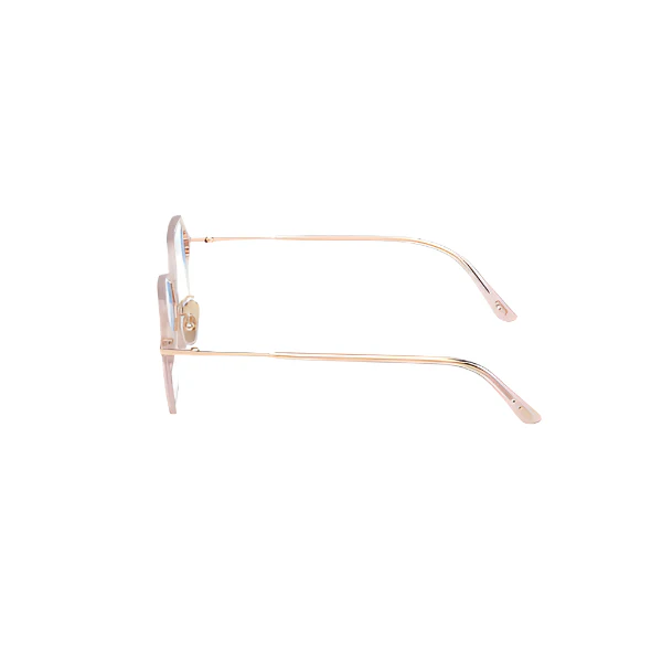 Tom Ford TF 6057‑D‑B 072 Shiny Light Pink Acetate Square Eyeglasses – 51 □ 18 / 140 - Image 2