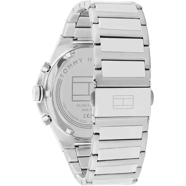 Tommy Hilfiger Dexter Silver Stainless Steel Green Dial Chronograph Quartz Watch for Gents - 1792088 - Image 3