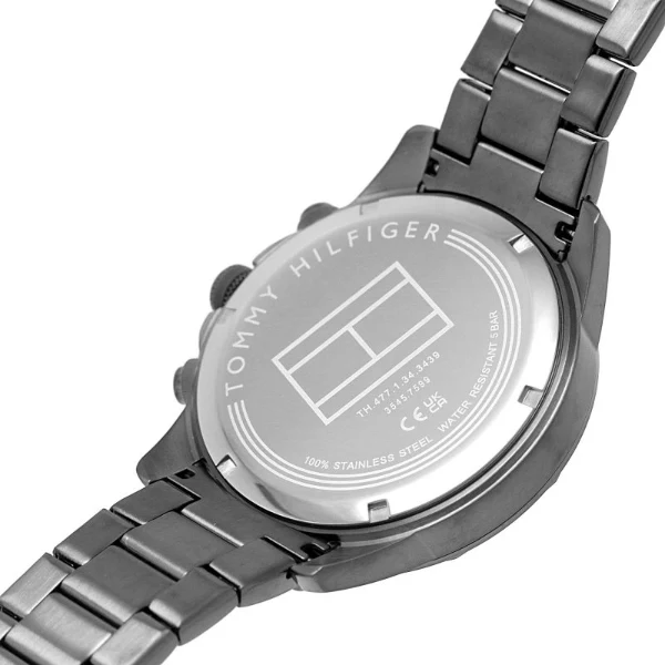 Tommy Hilfiger Lars Gery Stainless Steel Black Dial Chronograph Quartz Watch for Gents - 1792061 - Image 5