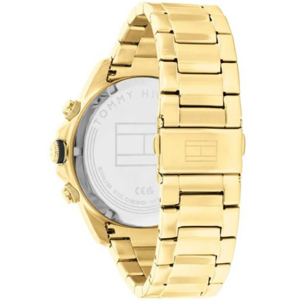 Tommy Hilfiger Lars Gold Stainless Steel Gold Dial Chronograph Quartz Watch for Gents - 1792060 - Image 3