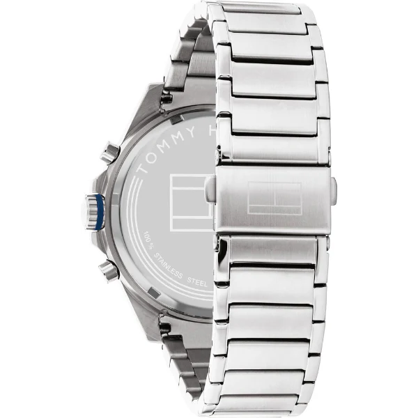 Tommy Hilfiger Max Silver Stainless Steel Blue Dial Chronograph Quartz Watch for Gents - 1791973 - Image 3