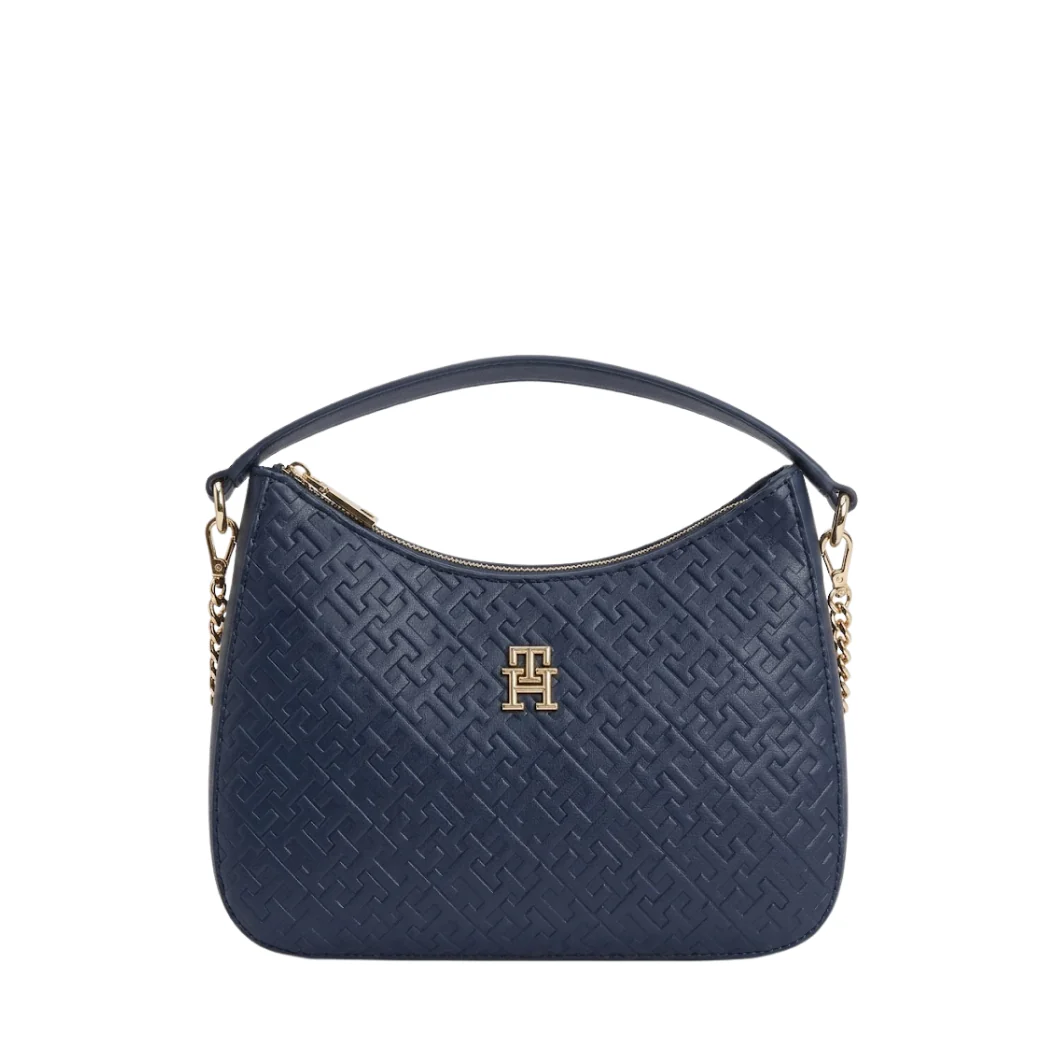 Tommy Hilfiger TH Textured Shoulder Bag Blue
