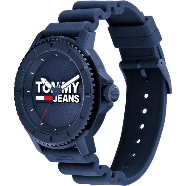 Tommy Hilfiger TOKYO Blue Silicone Strap Blue Dial Quartz Watch for Gents - 1792000 - Image 2
