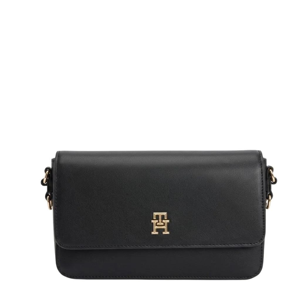 Tommy Hilfiger Webbing Logo Strap Shoulder Bag Black