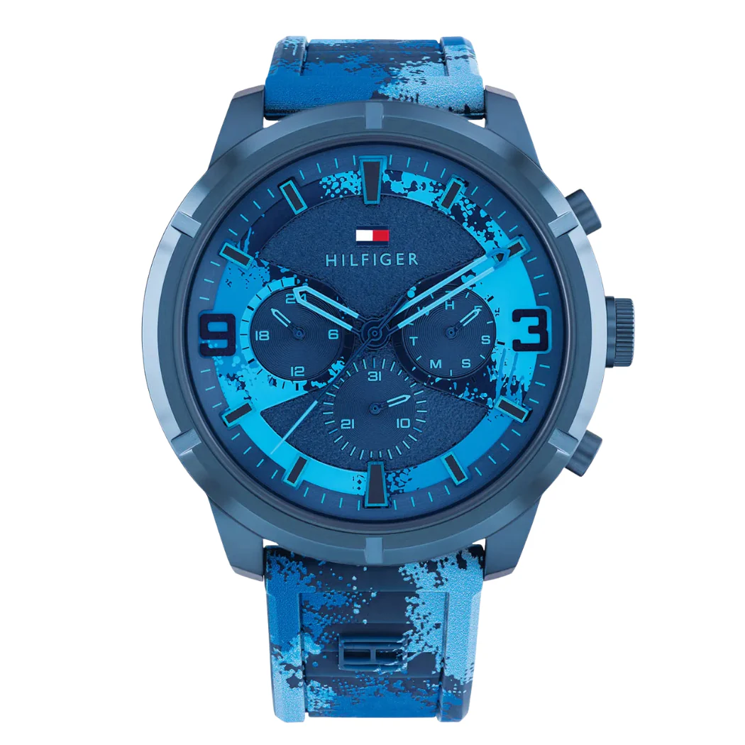 Tommy Hilfiger Wild Multicolor Silicone Strap Multicolor Dial Chronograph Quartz Watch for Gents - 1792073