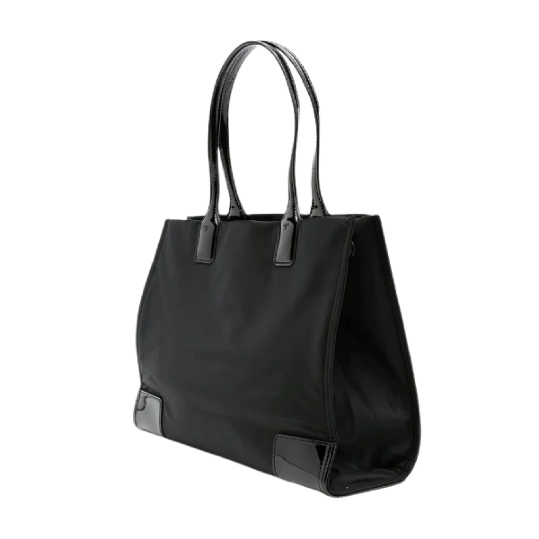 Tory Burch Ella Small Patent Tote Bag Black - TB90482 - Image 2