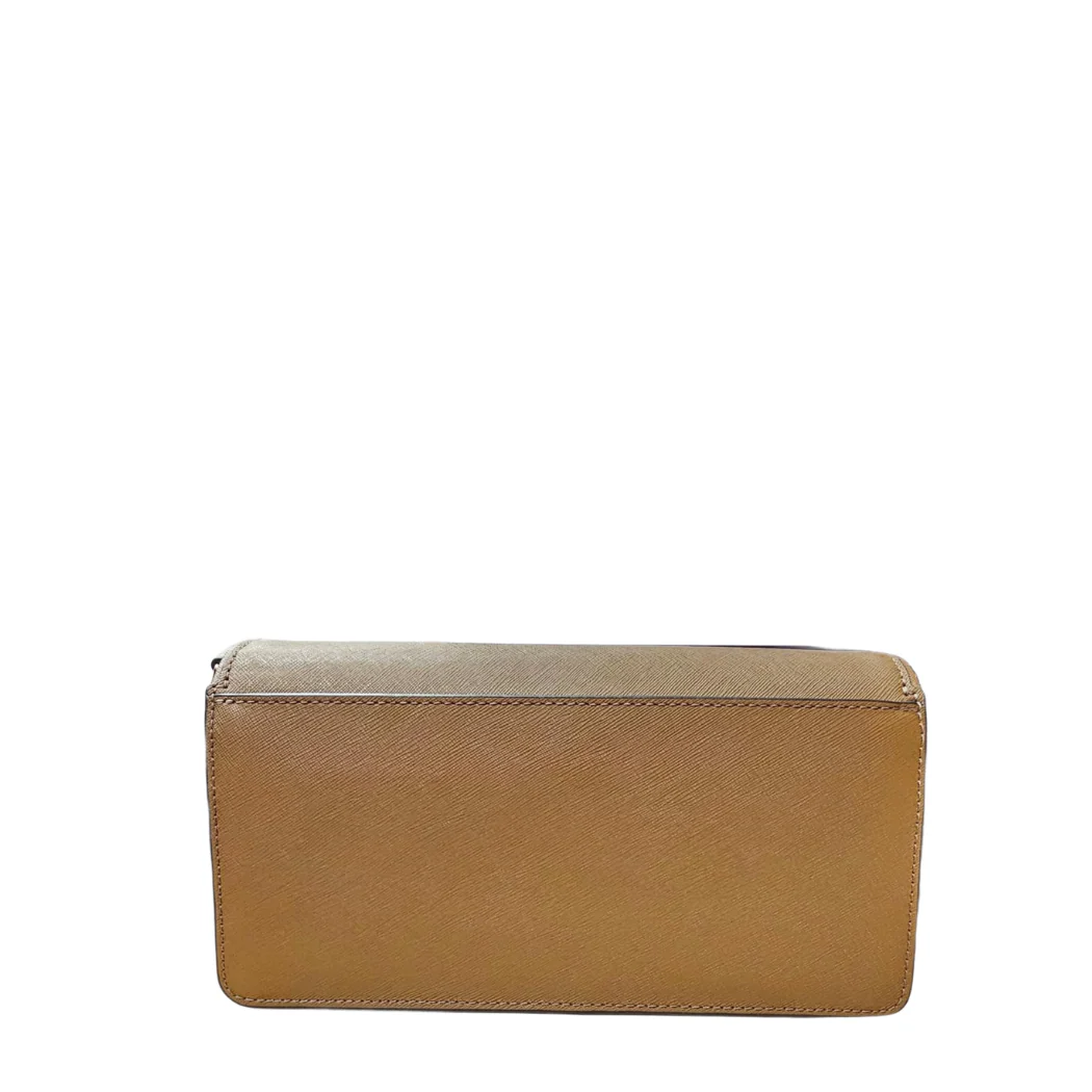 Tory Burch Emerson Convertible Clutch Crossbody – Moose Brown Pebbled Leather - Image 2