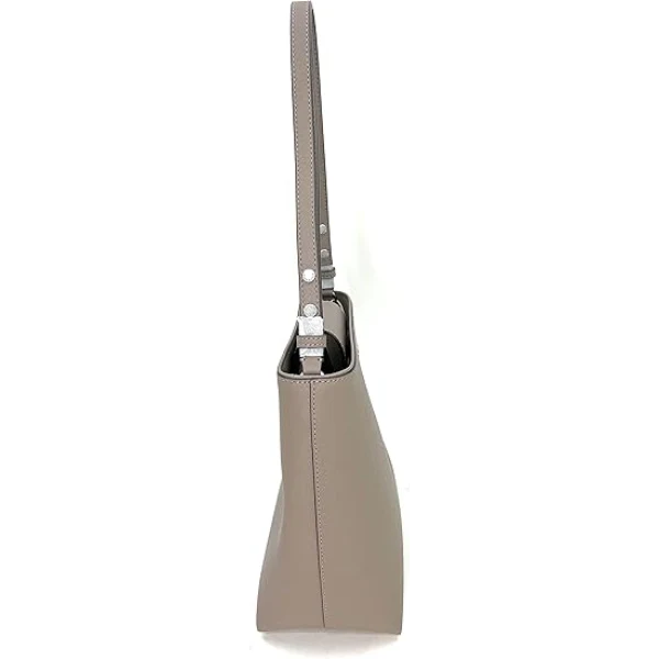 Tory Burch Emerson Saffiano Leather Bucket Bag Gray Heron - TB134840 - Image 3