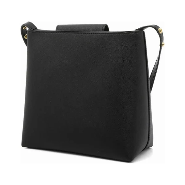 Tory Burch Emerson Saffiano Leather Medium Convertible Bucket Bag Black - TB134840 - Image 2