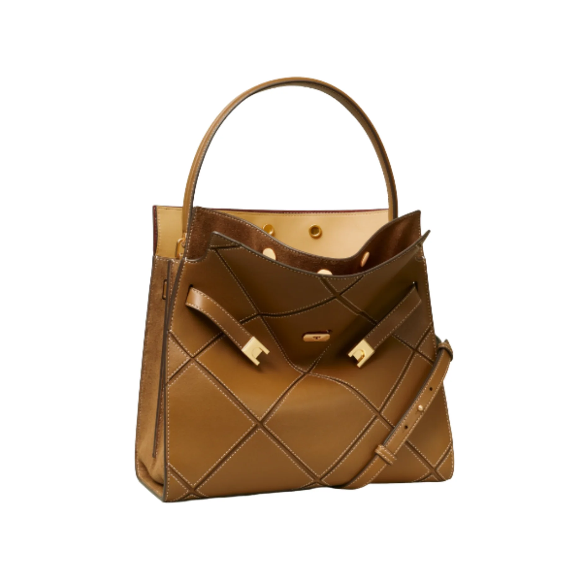Tory Burch Lee Radziwilll Double Bag Brown - 86745 - Image 2