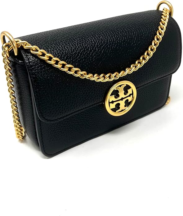 Tory Burch Olivia Pebbled Leather Small Bag In Black - 141659 - Image 2