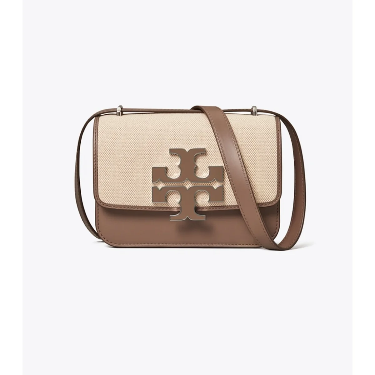 Tory Burch Small Eleanor Canvas Bag In Clam Shell - 148596