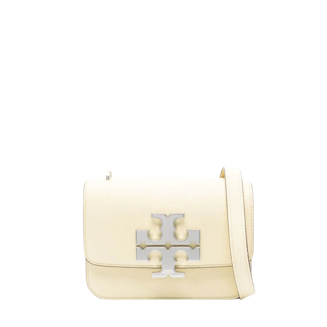 Tory Burch Small Eleanor Pebbled Crossbody Bag โ New Cream Leather