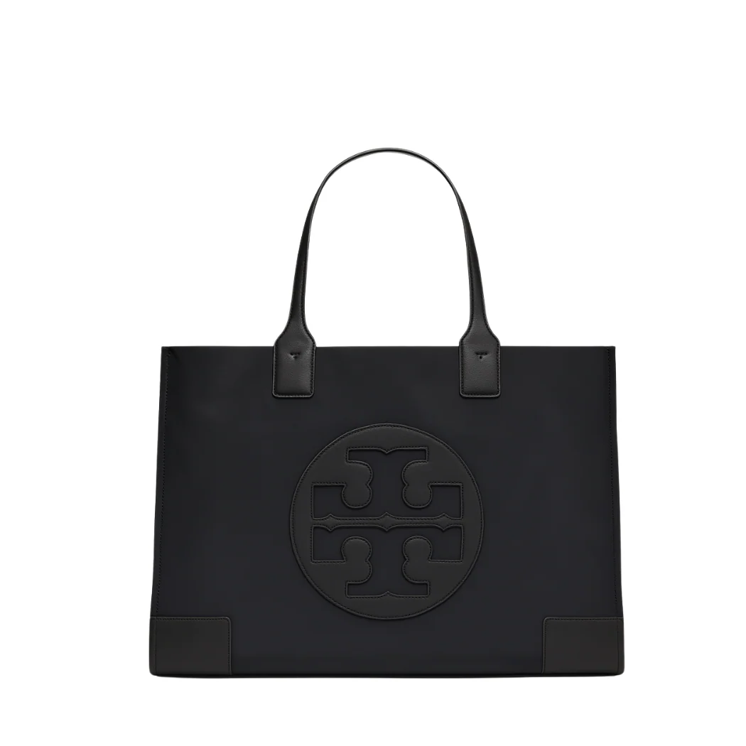 Tory Burch Small Ella Patent Tote Bag Black - TB90482