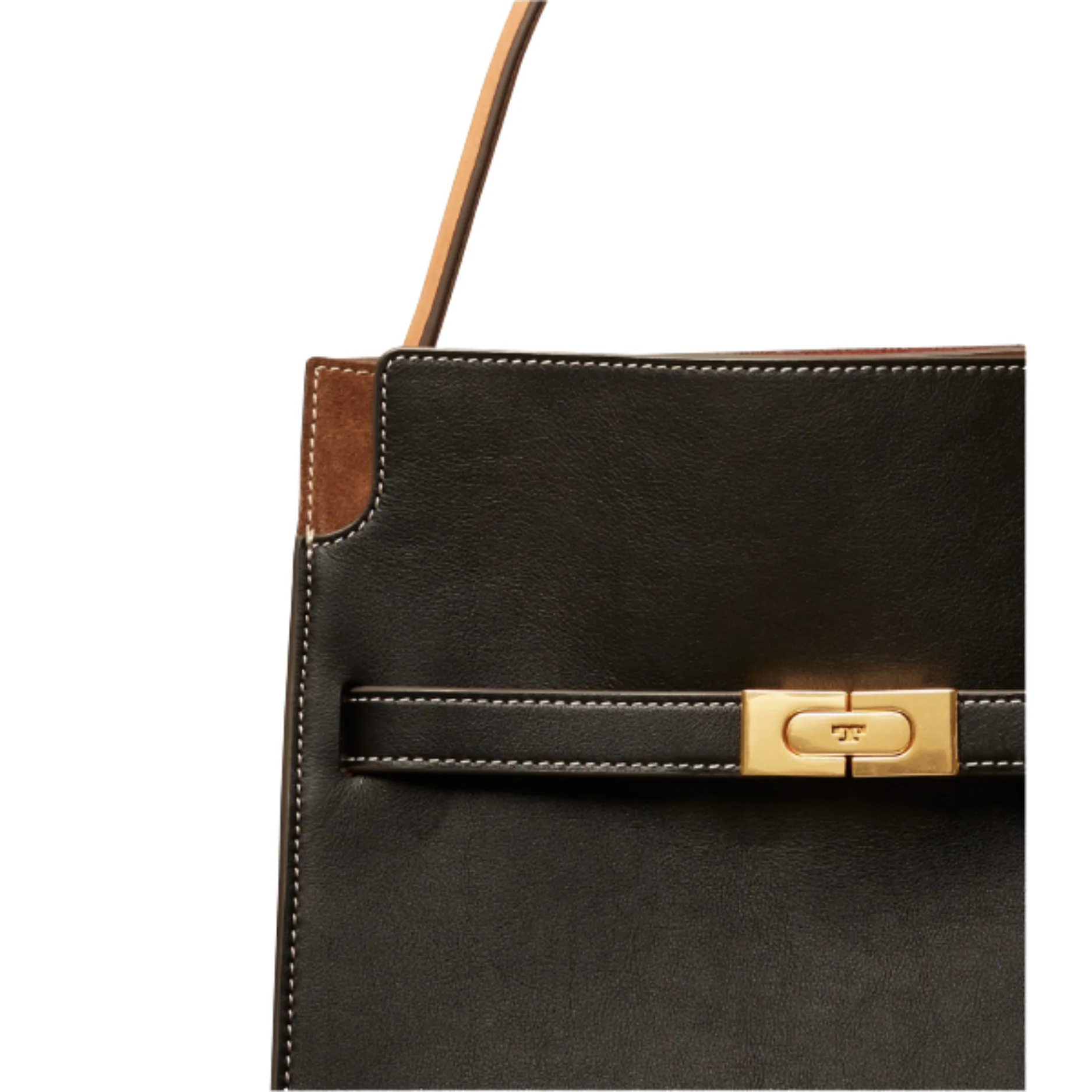 Tory Burch Small Lee Radziwill Double Bag – Elegant Black Designer Handbag - Image 3