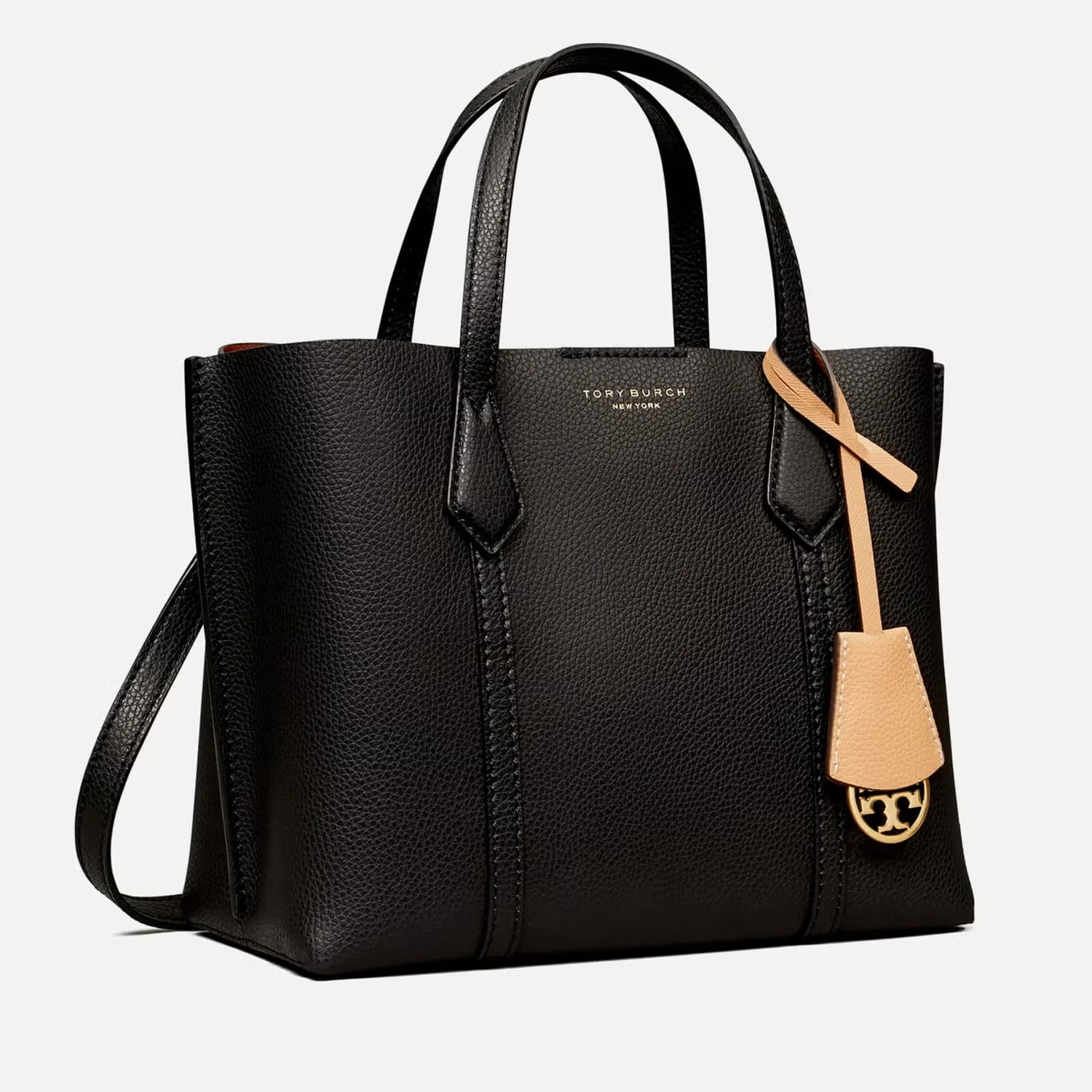 Tory Burch Small Perry Triple-Compartment Tote Bag Black - 81928 - Image 2