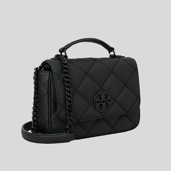 Tory Burch Willa Mini Top Handle Black Gun - Image 2